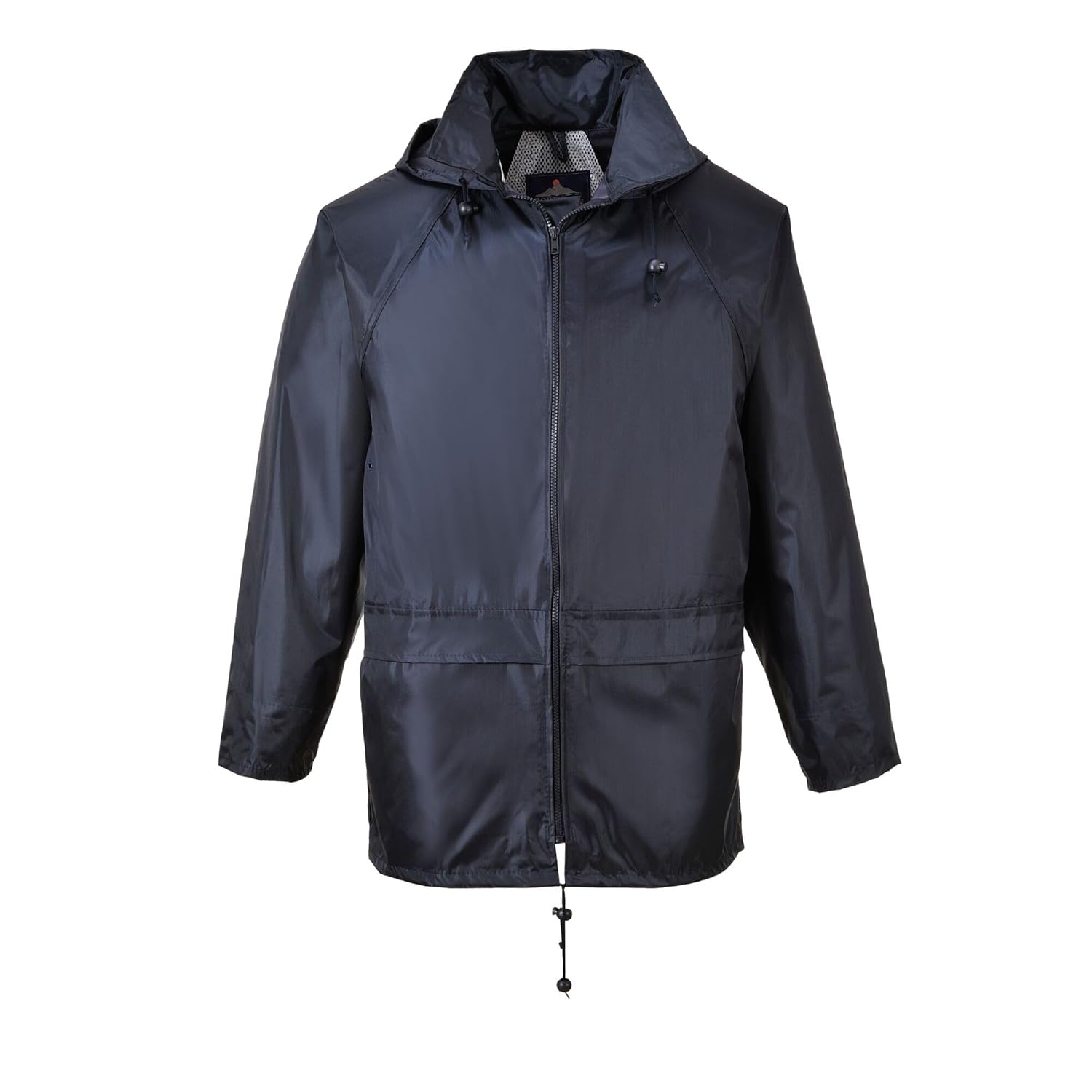 Portwest Classic Rain Jacket Waterproof Work Wear Coat Multi Pockets Outdoor Durable, Navy, X Large